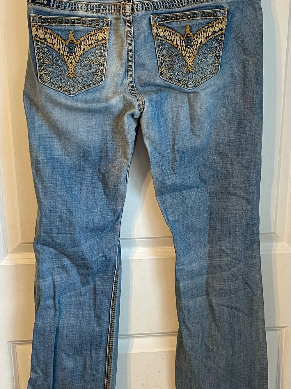 Adiktd Women’s 6 W29 L33 Bootcut Jeans Embroidered Studded Y2K Western